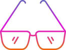 Glasses Line Gradient Icon vector