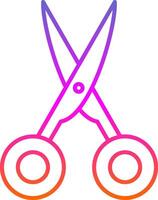 Scissors Line Gradient Icon vector