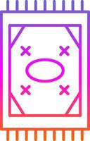 Carpet Line Gradient Icon vector