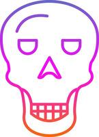 Osteology Line Gradient Icon vector