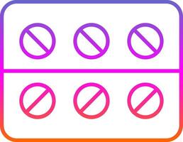 Medicine Line Gradient Icon vector