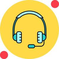 icono de vector de auriculares