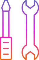Repair Services Line Gradient Icon vector