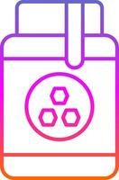 Honey Jar Line Gradient Icon vector