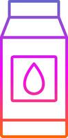 Milk Line Gradient Icon vector