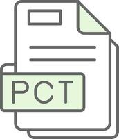 Pct Green Light Fillay Icon vector