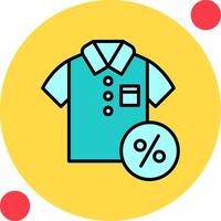 Discounted Tshirt Vector Icon