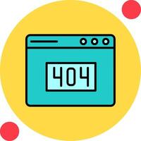404 Error Vector Icon