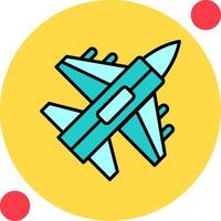 Jet Fighter Vector Icon