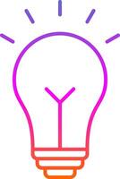 Idea Line Gradient Icon vector
