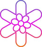 Gallardia Line Gradient Icon vector
