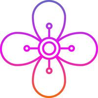 Pear Line Gradient Icon vector