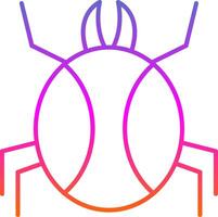 icono de gradiente de línea de araña vector