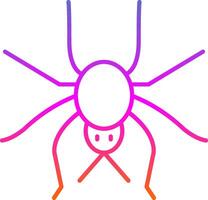 Spider Line Gradient Icon vector