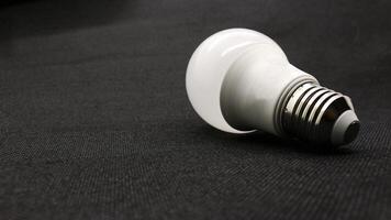 White led bulb isolated photo