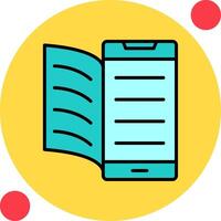 Digital Book Vector Icon