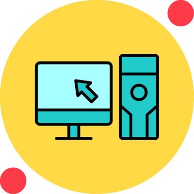 Computer Vector Icon
