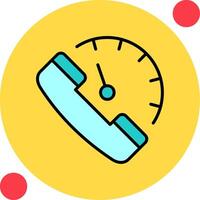 24 Hours Support Vector Icon