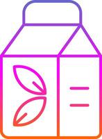 Package Line Gradient Icon vector