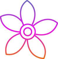 Alpine Forget Me Not Line Gradient Icon vector