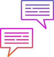 Conversation Line Gradient Icon vector