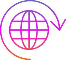 Loading Line Gradient Icon vector