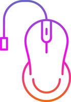 Mouse Line Gradient Icon vector