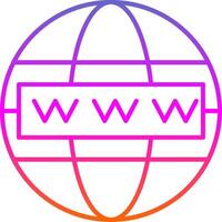 Worldwide Line Gradient Icon vector