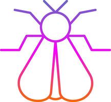 Moth Line Gradient Icon vector