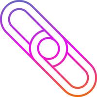 Backlink Line Gradient Icon vector