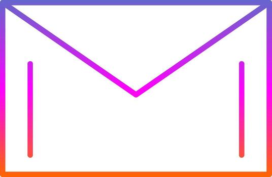 Mail Line Gradient Icon vector