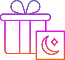 Gifts Line Gradient Icon vector