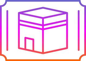 Decoration Line Gradient Icon vector