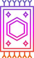 Carpet Line Gradient Icon vector