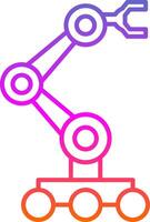 Robotics Line Gradient Icon vector