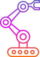 Robotics Line Gradient Icon vector