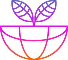 Ecosystem Line Gradient Icon vector