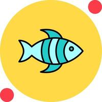 icono de vector de pescado