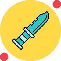 Military Knife Vector Icon