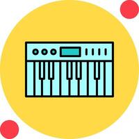 icono de vector de piano