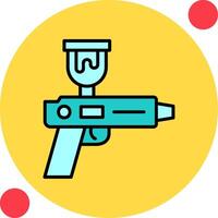 rociar pistola vector icono