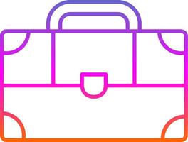 Suitcase Line Gradient Icon vector