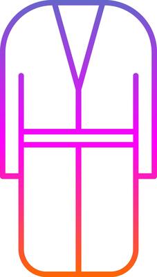 Bath Robe Line Gradient Icon