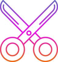 scissor Line Gradient Icon vector