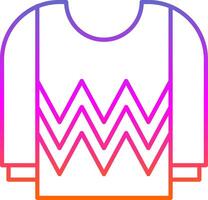 Jersey Line Gradient Icon vector