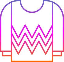 Jersey Line Gradient Icon vector