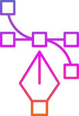 Vector Line Gradient Icon