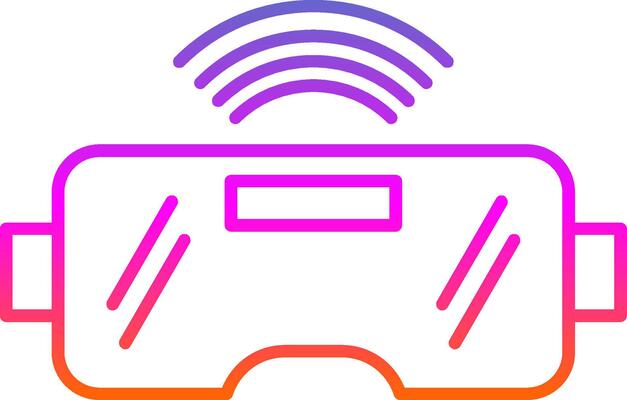 Vr Glasses Line Gradient Icon