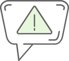 Alert Green Light Fillay Icon vector