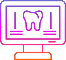 Orthopantomogram Line Gradient Icon vector